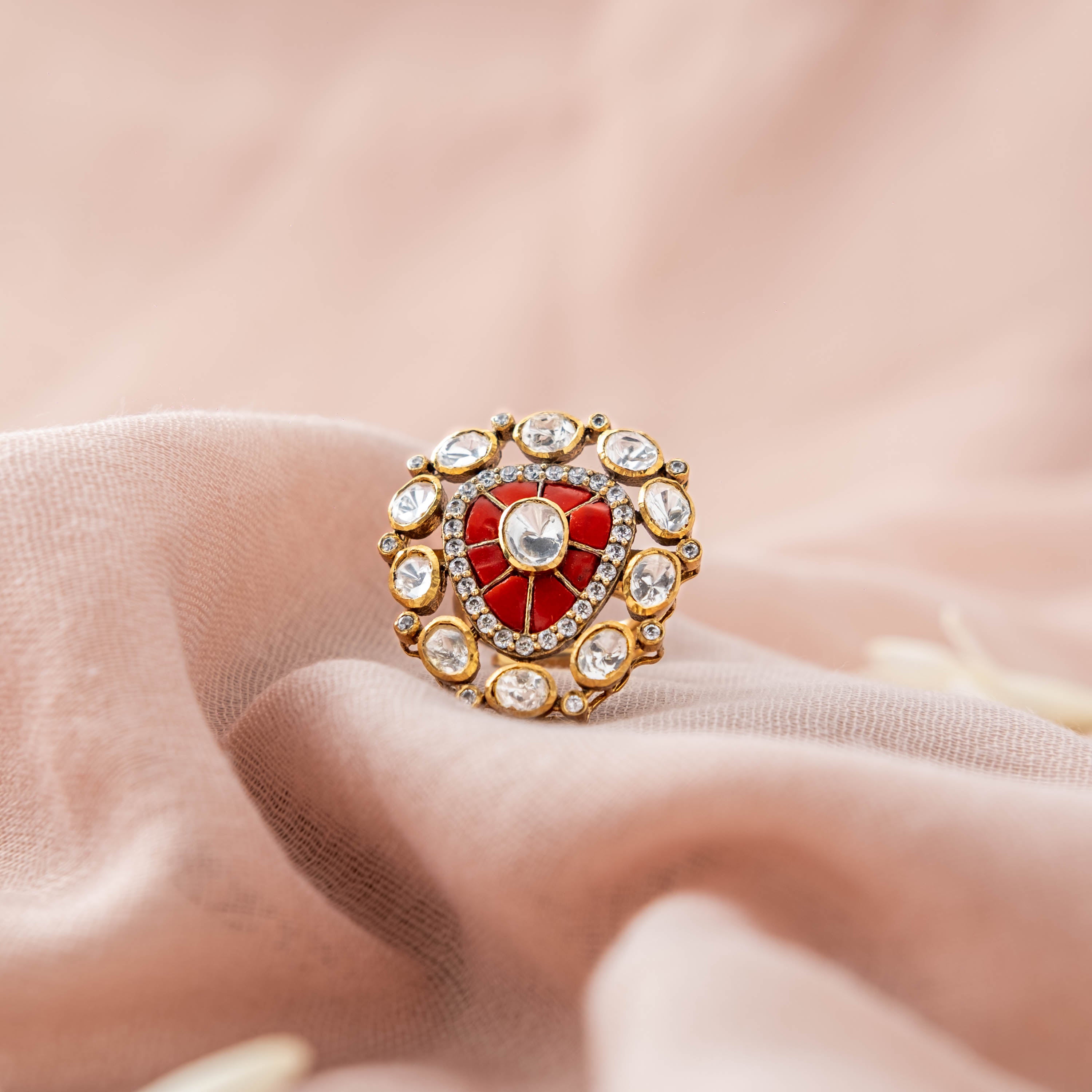 Firoza Polki Ring