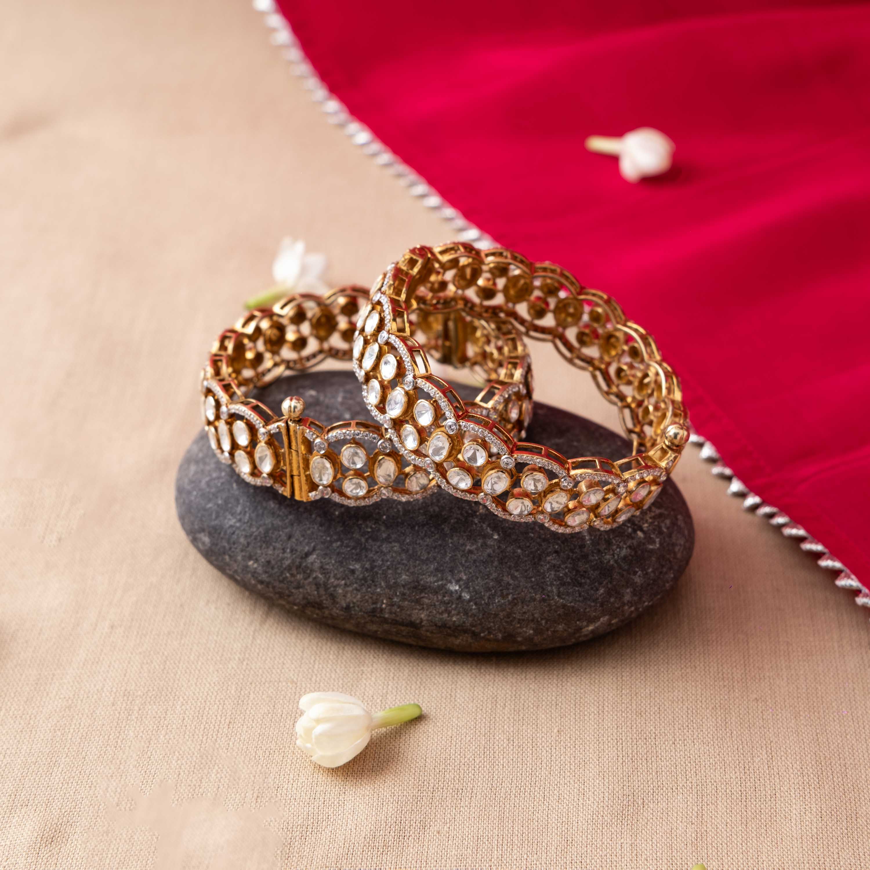 Vilasini Polki Bangle (Single Piece)